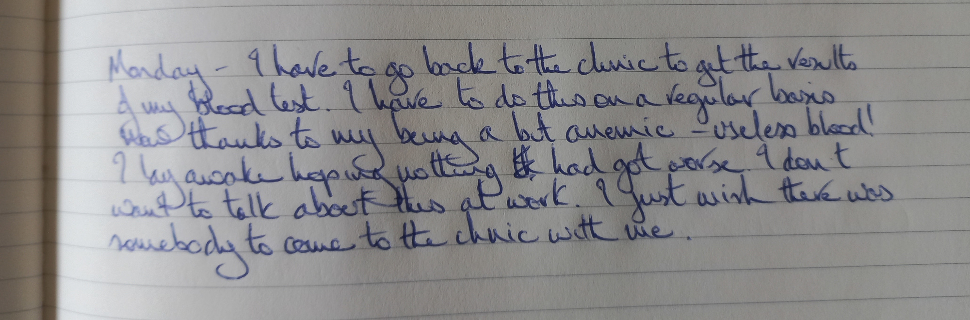 A journal entry